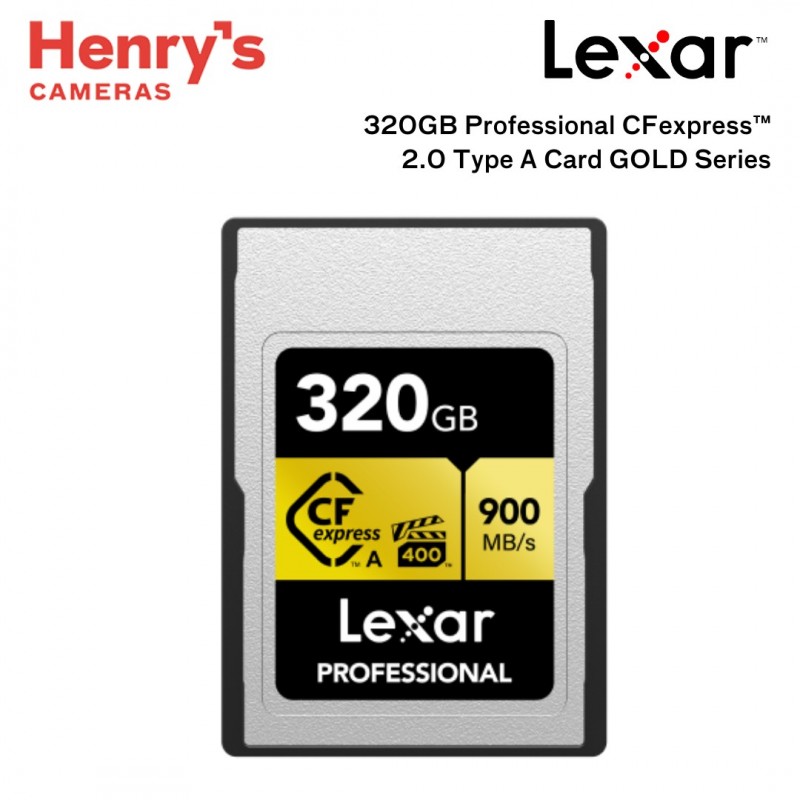 Lexar 320GB Professional CFexpress 2.0 Type A Card GOLD Series